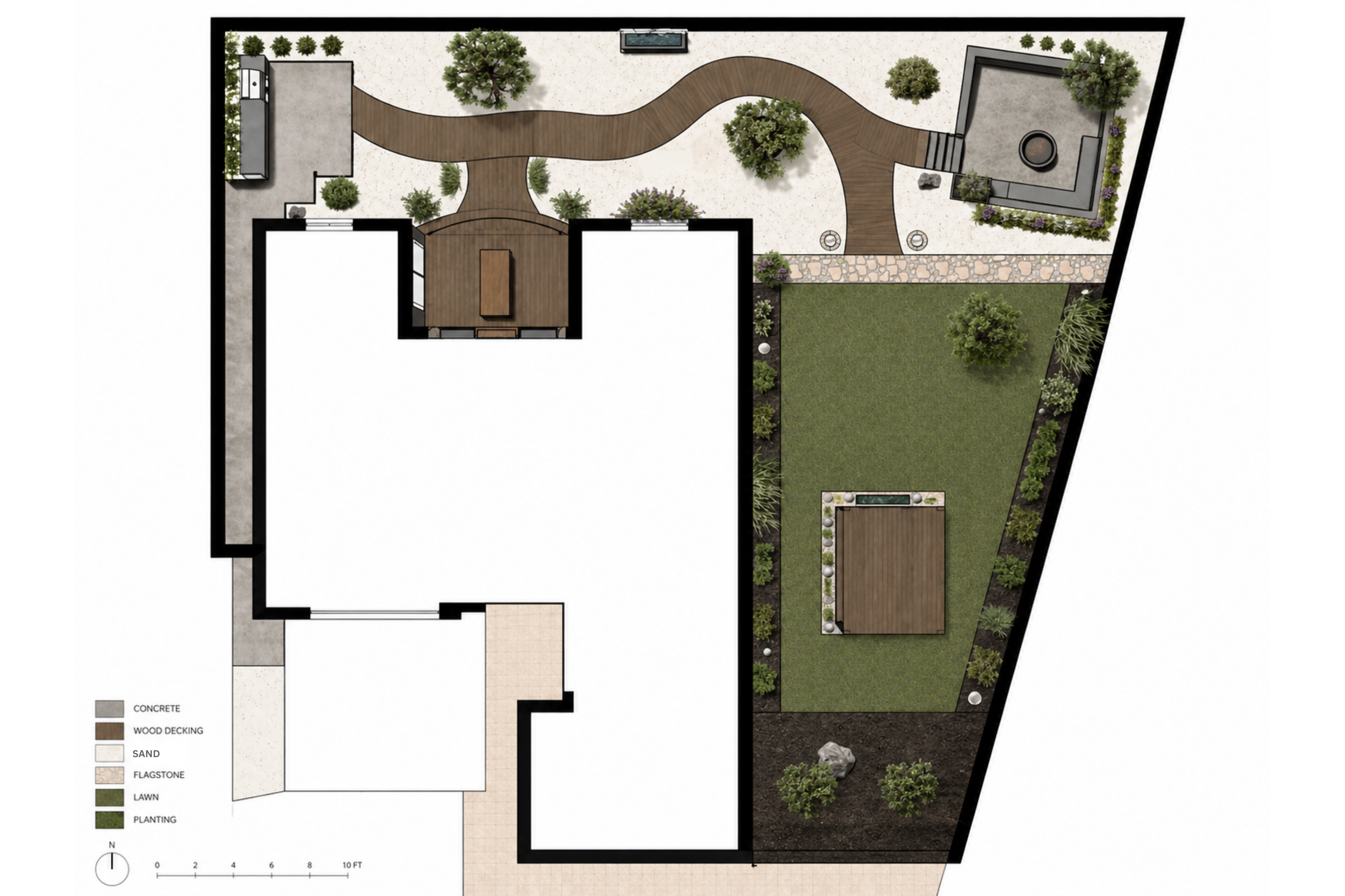 Asilomar Backyard — site plan