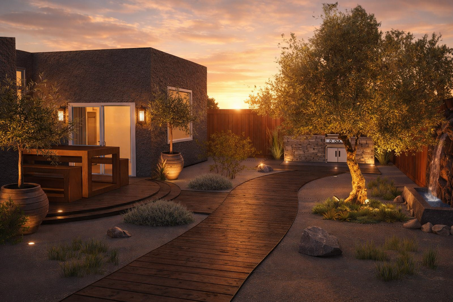 Asilomar Backyard — design rendering