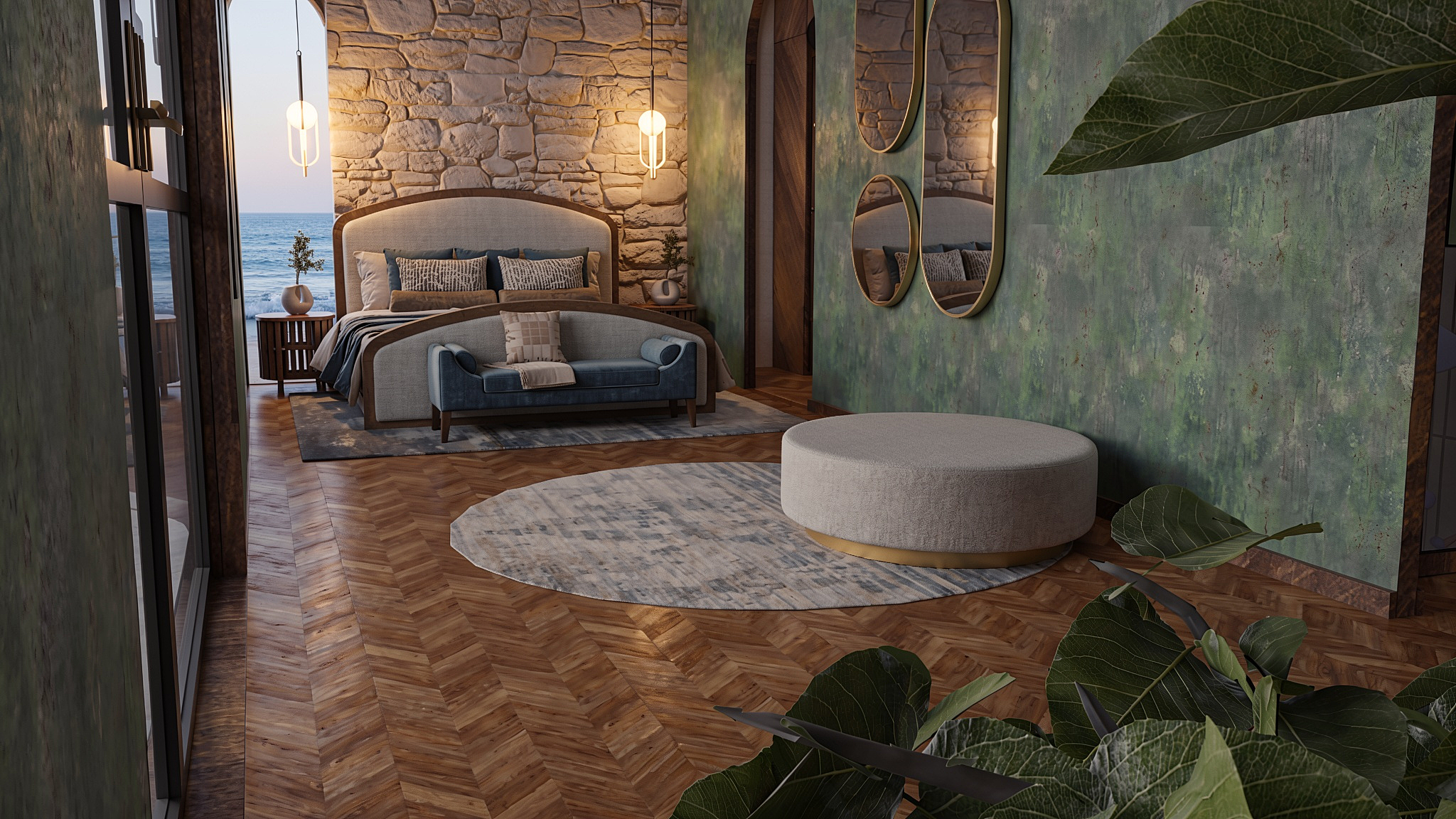 ANGUL-AIRE House — primary bedroom suite