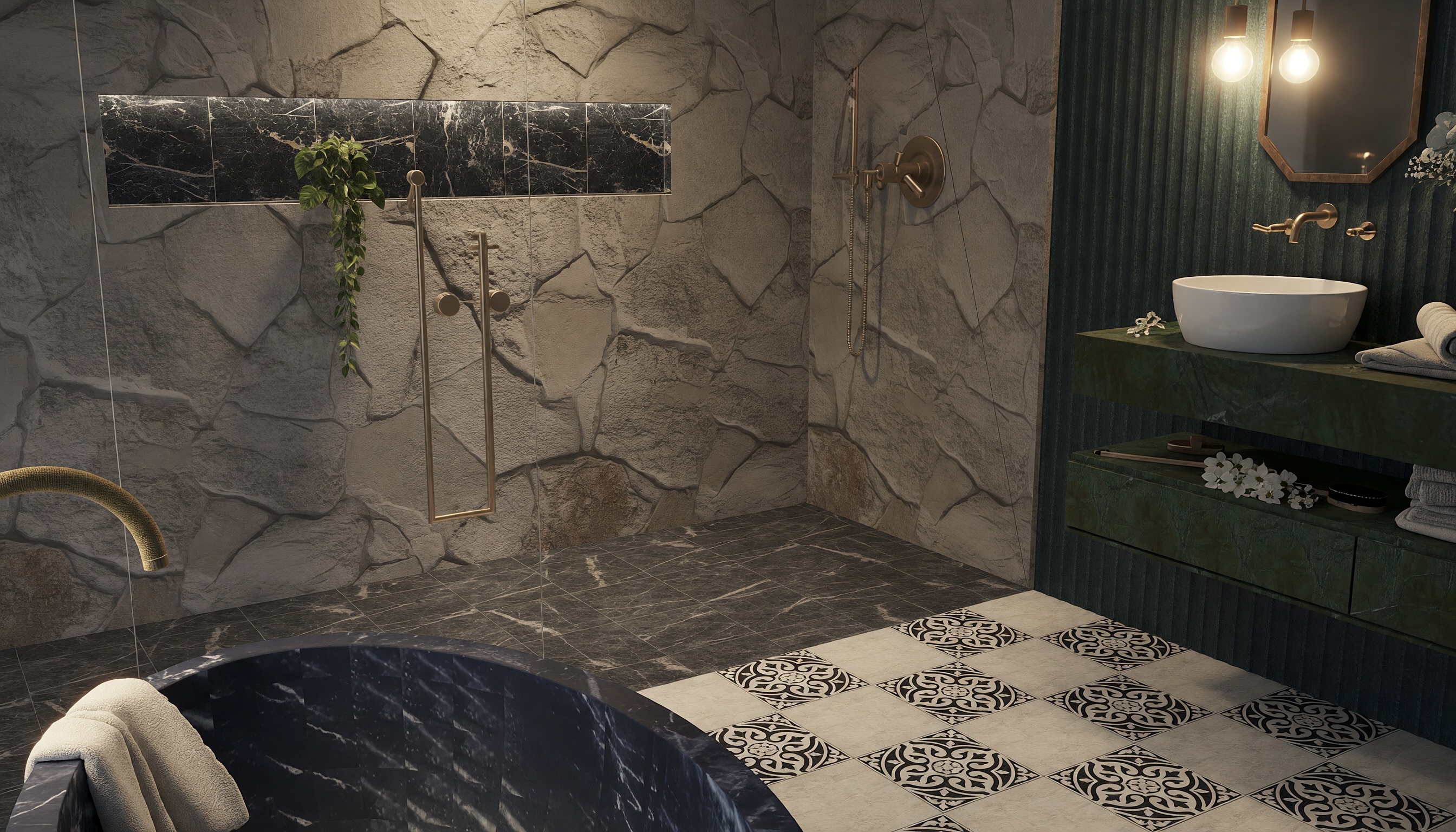 ANGUL-AIRE House — spa bath with soaking tub