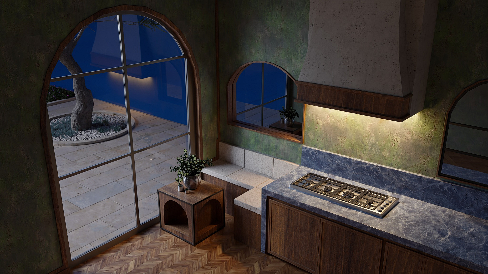 ANGUL-AIRE House — kitchen detail